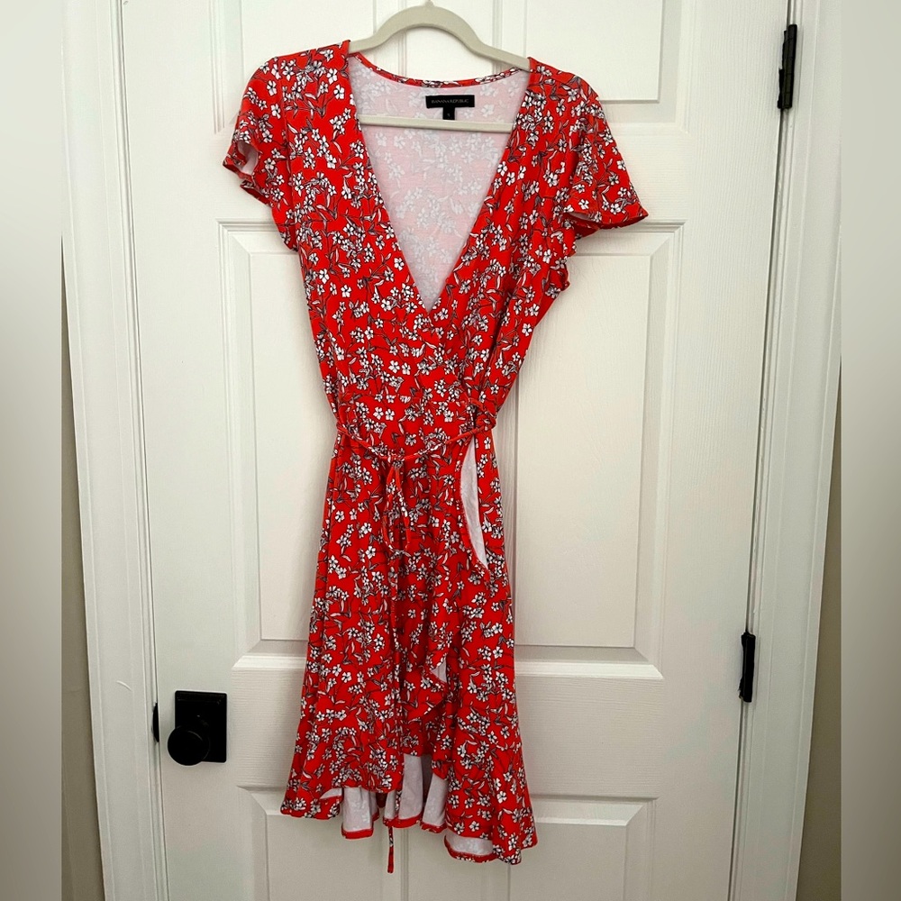 Banana Republic Floral Wrap Dress